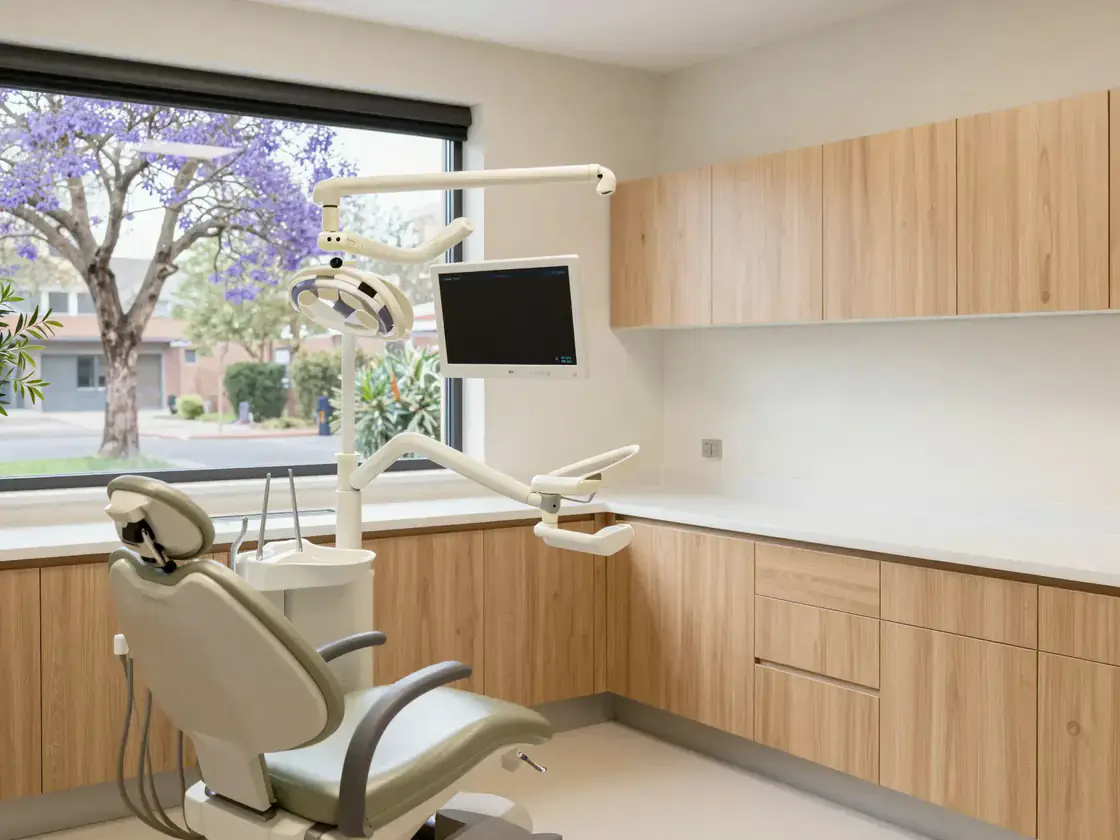 Generated illustration for the dental website example.